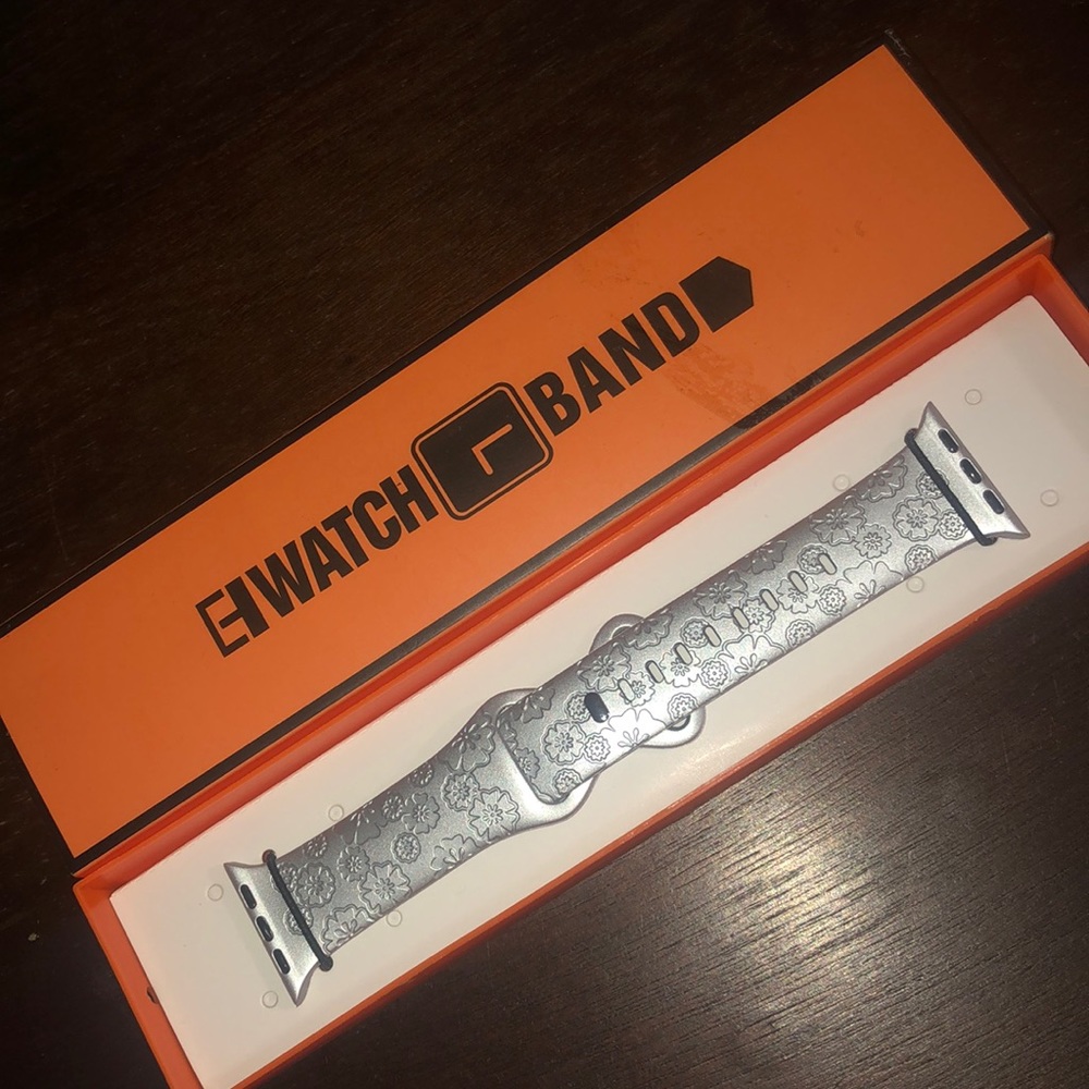 Smart watch strap in Silver